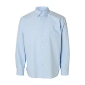 SELECTED HOMME Srajca SLHRLXBEN svetlo modra/rjava/bela
