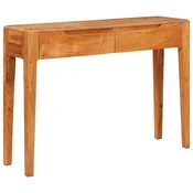 Vidaxl Konzolna miza Rjava 110 x 30 x 80 cm Masiven les akacije
