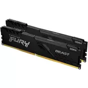 KINGSTON 16GB 3200MT/s DDR4 CL16 DIMM (komplet od 2) FURY Beast crna