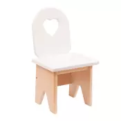 Personalized Wooden Kids’ Chair – Unique Design & Premium Quality! – Heart White