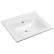 Umivalnik za kozmetično omarico ZUNO 55, 55 x 45 cm - Bela - 24 - 45.00 - Keramika - Obešen na steno – vijaki - Da - Aqualine - 55.00 - 1 hole - Rectangle - Umivalnik - 55x45 cm