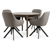 MARSTRAND O110 sto tamni hrast + 4 ROSTRUP sand/black