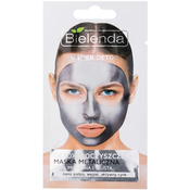 Bielenda Metallic Masks Silver Detox razstrupljevalna in čistilna maska za mešano in mastno kožo  8 g