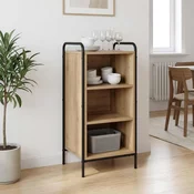 vidaXL Strani šal Artisan hrast 97 x 33 x 81 cm Inženirski les
