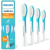 Philips Sonicare For Kids 7+ Standard HX6044/90 nadomestne glave za zobno ščetko za otroke 4 kos