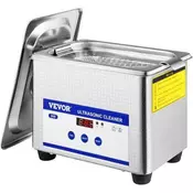 VEVOR Ultrazvočni čistilec 08L digitalni grelec časovnik 150x85x65 mm nerjaveče jeklo