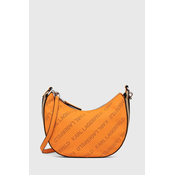 Orange womens handbag KARL LAGERFELD Moon SM Shoulderbag - Women