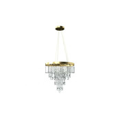 Azzardo AZ4905 - Kristalni luster na sajli KALABRIA 12xG9/40W/230V