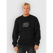 Rip Curl Inner Visions Knit Crew Pullover black