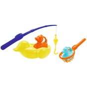 Igračke za kupanje Ecoiffier - 3 pačića, s mrežom i štapom za pecanje