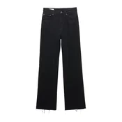 Pull&Bear Kavbojke črn denim