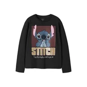 NAME IT Majica NKFOLBAJA STITCH golobje modra/čokolada/zlata/črna