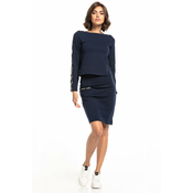 Tessita Womans Sweatshirt T328 4 Navy Blue