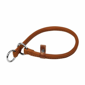 WAUDOG izvlečna dušilka pasja ovratnica iz zelo mehkega usnja rjava, rjav 30 cm, širina: 6 mm