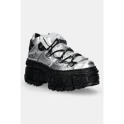 Usnjeni čevlji New Rock Floater Plata, Tank Casco Negro Sin
