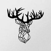 WALLXPERT Zidna dekoracija Deer Metal Decor