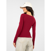 Bordo enobarvna bluza