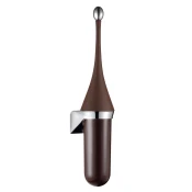 BARVNA stenska straniščna krtača, ABS, rjava - Rjava - 88x465x110 mm - MARPLAST - COLORED - 24 - Plastika - Ščetka za stranišče - Krožni - 88 - 465 - 110 - 14