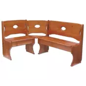 CASARREDO Kotna jedilna klop RN-103 iz masivnega borovega lesa, 150 x 110 cm, dekor hrast