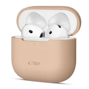slomart Etui Tech-Protect Silicone za Apple AirPods 4 - bež