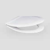 56 014 01 0000: WC deska SANIT 6000, termoplast, kovinski tečaji, alpsko bela