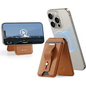 HaloLock Geo Stojalo z denarnico za iPhone - Rjava