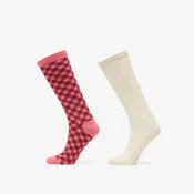 Nogavice adidas Wales Bonner Check Sock Craft Pink/ Clear Brown L