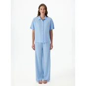 Penti Pižama Pyjama-Sets svetlo modra