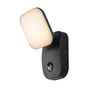 RABALUX Odiel Spoljna zidna lampa sa senzorom, LED, IP44, 12W, 850lm, Crna
