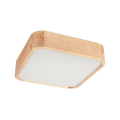 Plafonska svetiljka NATURAL SQUARE 2xE27/15W/230V 35x35 cm borovina