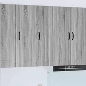 vidaXL Stenska kuhinjska omarica s polico Siva Sonoma 30 x 31 x 100 cm