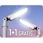 V-TAC LED ULIČNA SVETILKA Z NASTAVLJIVIM ADAPTERJEM IN SENZORJEM ZA SVETLOBO 50W, 5000LM, SAMSUNG CHIP, 1+1 gratis! Barva světla: Hladna bela