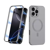 Maska 360 COLOR MagSafe za iPhone 16 Pro Max/ siva