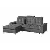 Kotna garnitura Boston 587 (Voss 15) Siva, Funkcija spanjeFunkcija spanje, PredalPredal, 254x187x94cm