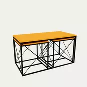 Hanah Home HANAH HOME Defne - Yellow klubska mizica, (20784942)