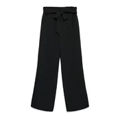 VERO MODA Hlače z naborki VMCARLA črna