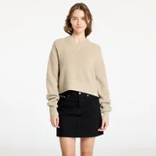 Pulover Calvin Klein Jeans Chunky V-Neck Sweater Pelican XS