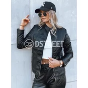 Kurtka damska skórzana TRENDY FUSION czarna Dstreet