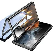 INF Ovitek za mobilni telefon z zaščito zasebnosti za Samsung Black Samsung S22 Ultra, (21236535)