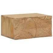 Rucno radeni nocni ormaric Tamnije smedi teak 40 x 30 x 20 cm