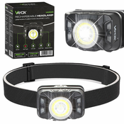 LED Punjiva celovka sa senzorom LED/15W/5V IP66 430 lm 1800 mAh