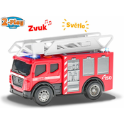 2-Play Traffic Car firefighters CZ dizajn 14 cm slobodno trčanje sa svjetlom i zvukom u kutiji