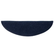 Prostirke za stepenice, samoljepljive, 15 kom 56x17x3 cm, tamnoplave, poluokrugle