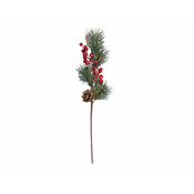 eoshop Vejica BOŽIČNIH JAGOD +stožec bor z zlatimi konec 48cm