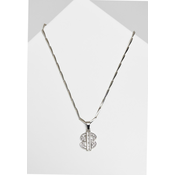 Small Dollar Necklace - Silver Color