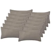 vidaXL Prevleka za blazino 12 pcs HOUTEN Svetlo siva 40 x 80 cm Bouclé