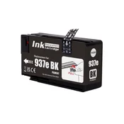 kartuša za HP 937e črna/black (4S6W9NE) - kompatibilna (ne dela na modelih tiskalnikov, ki se končajo na e)