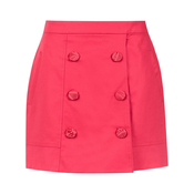 Martha Medeiros - high waisted mini skirt - women - Pink