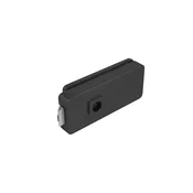 Steklena vrata LOCK UNIQUE R8 - brez sprednje luknje (BS - mat črna), MP BS (mat črna)