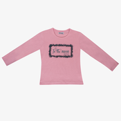 BAMBINO Majica sa printom i tilom za devojčice, Roze